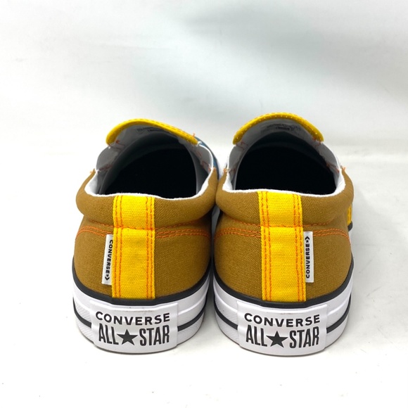 Converse Ctas Slip On Low Brown Blue Canvas Men’s Sneakers Custom 171852C-BLBRY - Picture 6 of 9